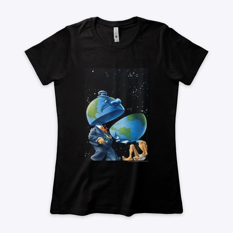 2 Worlds alt t-shirt